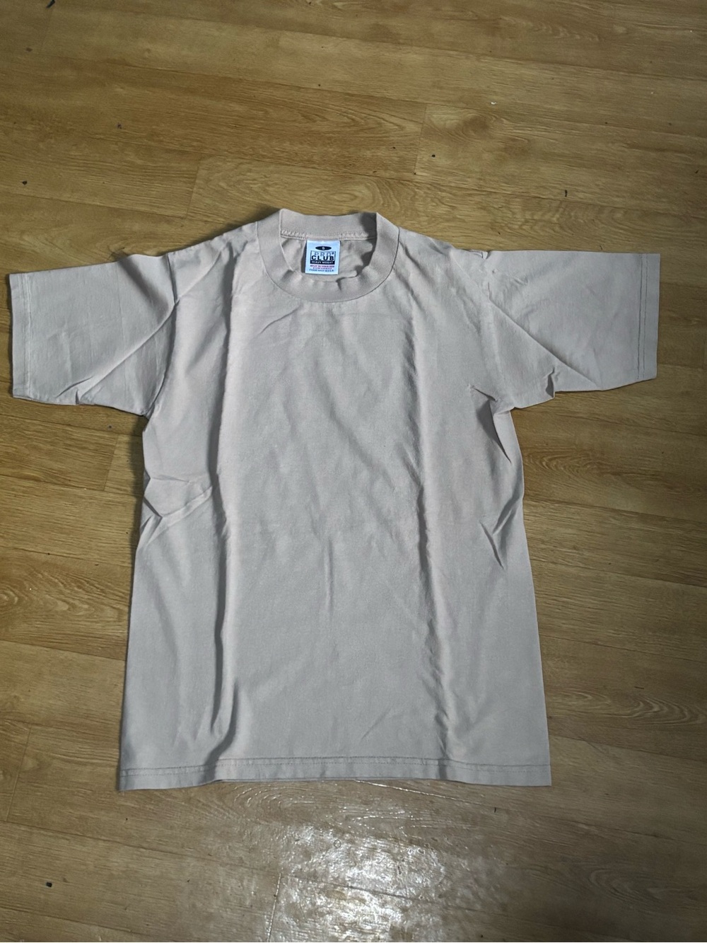 Men's Crew Neck T-Shirt in Light Beige - Comfortable Everyday Tee